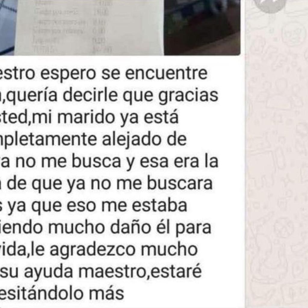 Testimonio real de una mujer agradecida por lograr alejar a su exmarido con ayuda espiritual del Maestro Odín.