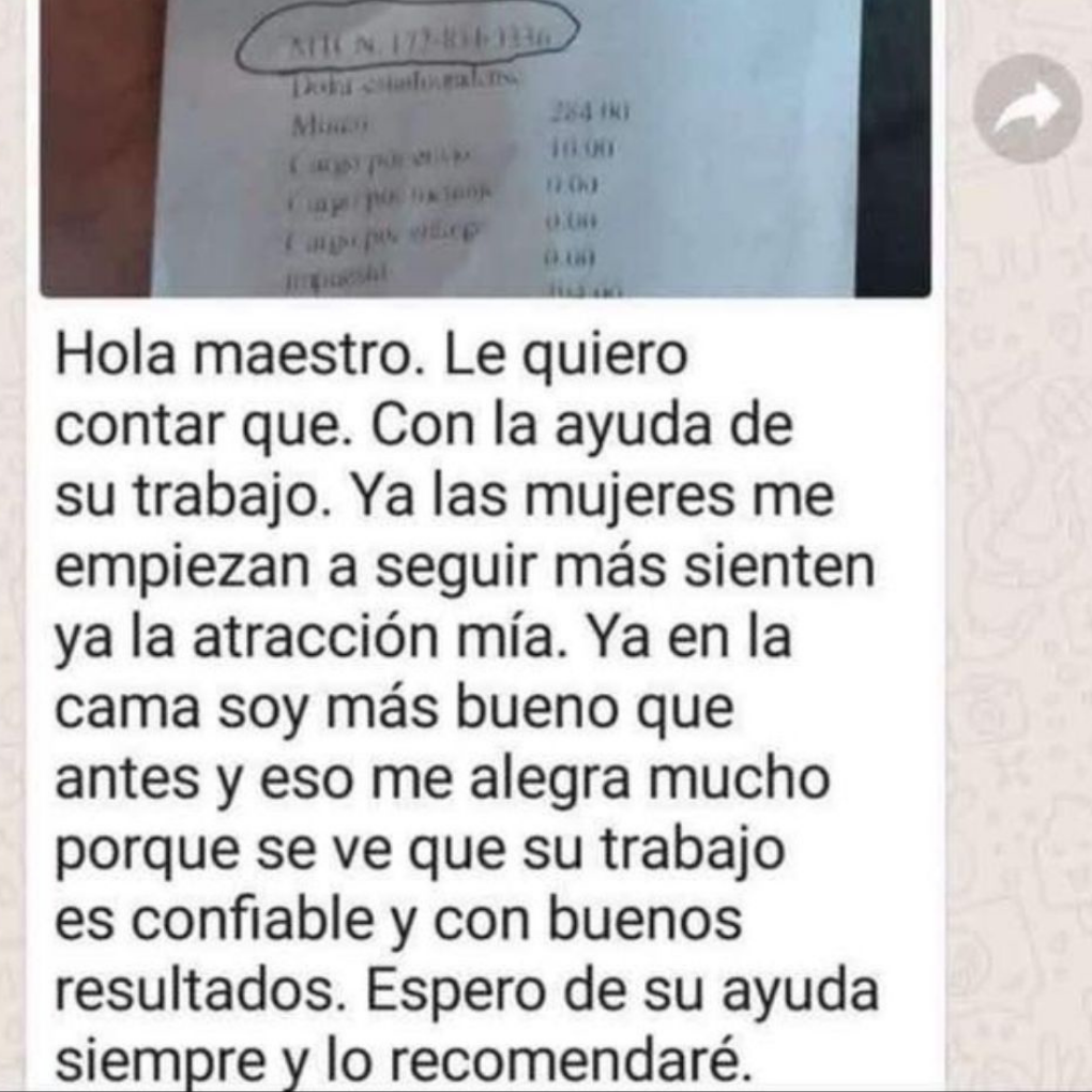 Testimonio real de un hombre agradecido con el Maestro Odín por mejorar su atracción, relaciones y desempeño íntimo.